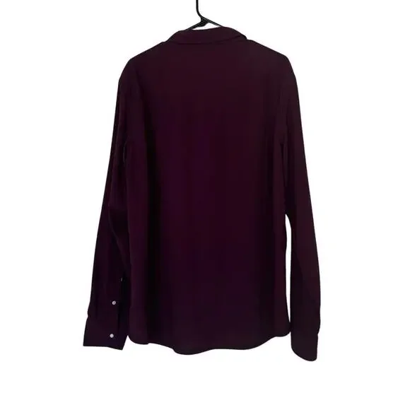 Stio Men’s Eddy Long Sleeve Pearl Snap Shirt LS Size XL Wine Outdoors Hiking - Picture 2 of 8